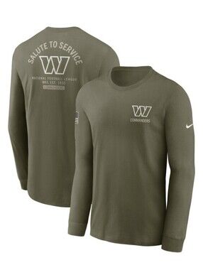 Nike Washington Commanders Salute To Service Long Sleeve T-Shirt Men's Large
